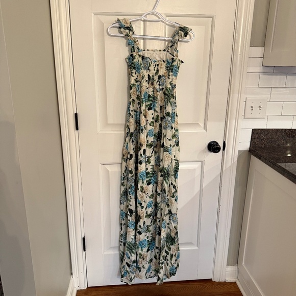 New! Agua Bendita Leandra Aine Smocked Maxi Dress Floral 1704 - Picture 5 of 13